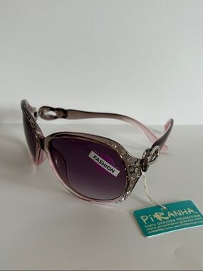 Piranha royal Rhinestone oversized Sunglasses women’s #62241 pink purple